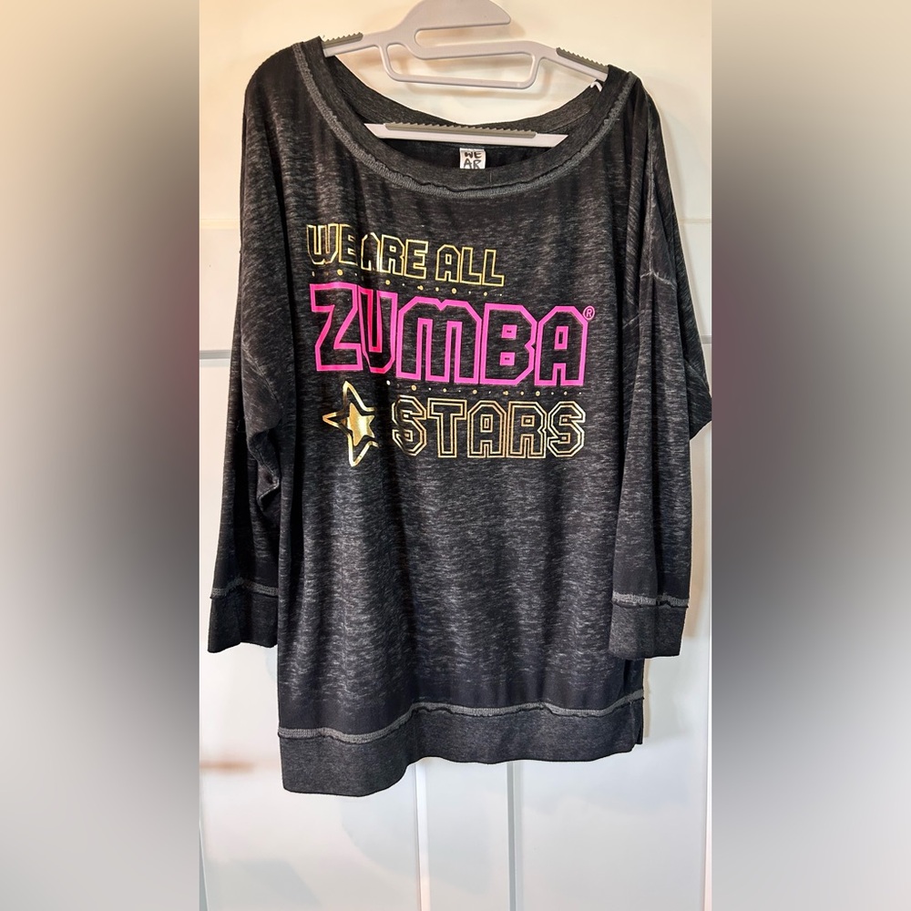 Zumba Stars Off the Shoulder Pullover